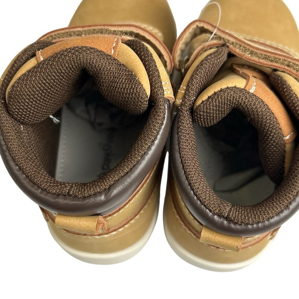 Apakowa Toddler Little Kids Boys Size 8 Autumn Boots Water Resistant Brown NEW - Picture 4 of 16